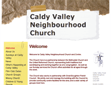 Tablet Screenshot of caldyvalleychurch.org.uk